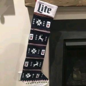 3 FT Miller Lite  Stocking - Christmas Collection